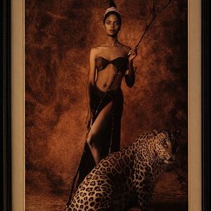 Vintage 1980 Karen Alexander Supermodel Poster 24x30 Fashion Photography Rare